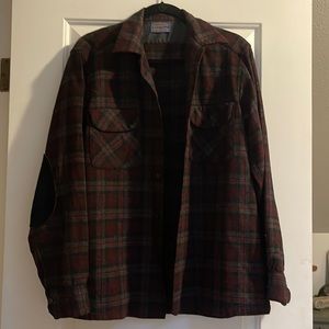 Vintage Pendleton flannel with elbow pads